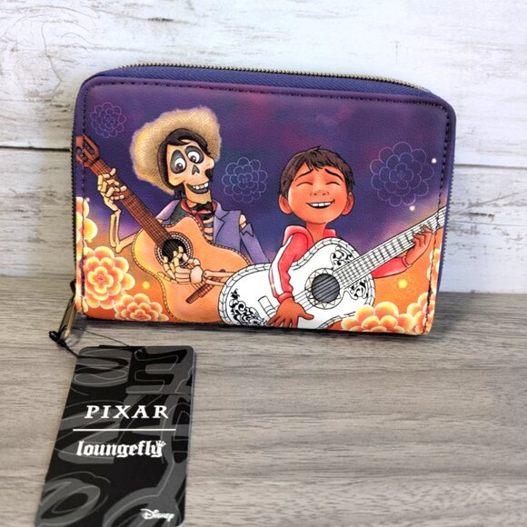 Loungefly Handbags - Loungefly Disney Coco Miguel and Hector Zipper Wallet